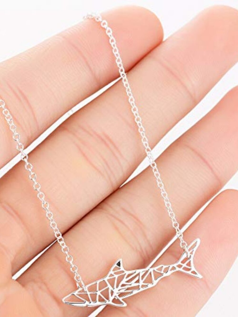 New - Simple‎ Shark Animal Pendant Necklace Sea Shark Necklace for Women